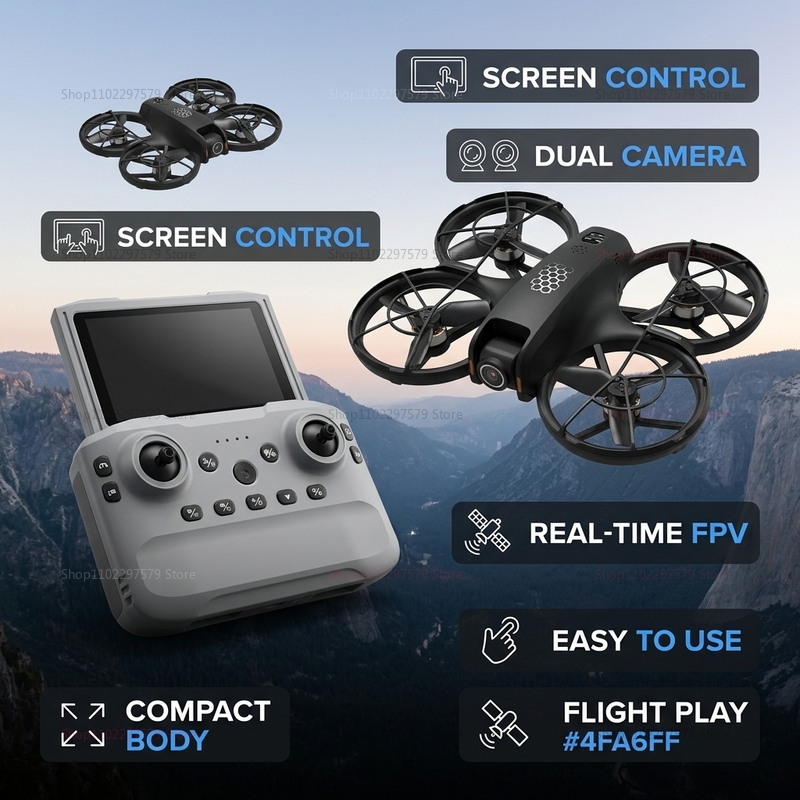 2026 YENİ M5 Uçak Hava Fotoğra - Drone Kit Tricopter incelemesi ve fiyatı